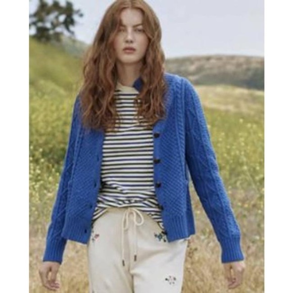 THE GREAT. Sweaters - Beautiful cable cardigan by THE GREAT.  (M) EUC
